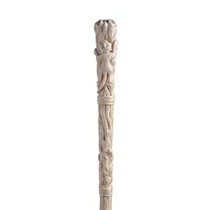 Antique ivory walking stick cane - ... 