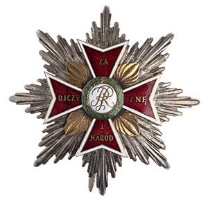 Poland, order of whithe eagle Breast star in ... 