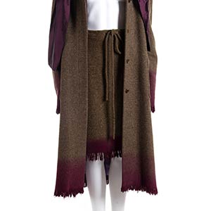 ETRO WOOL ENSEMBLE 90s  Brown and ... 