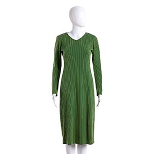 ANNE MARIE BERETTA COTTON DRESS 90s  A green ... 