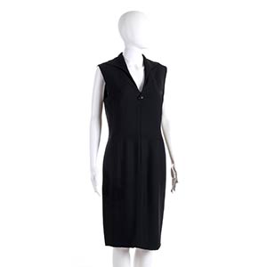 VALENTINO NIGHT  SILK DRESS 90s  A  black ... 