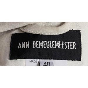 ANN DEMEULEMEESTER WHITE LEATHER ... 