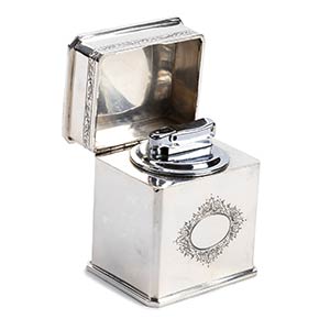 GUCCI TABLE LIGHTER 70s  Sterling silver 800 ... 