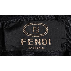 FENDI WIDE BRIMMED HAT 90s  Black ... 