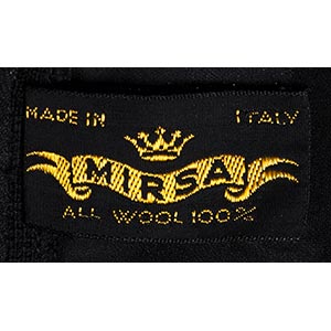 MIRSA  WOOL DRESS 60s  Black wool ... 