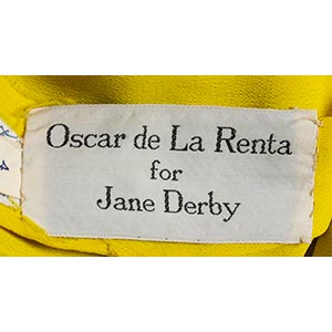 OSCAR DE LA RENTA FOR JANE DERBY ... 