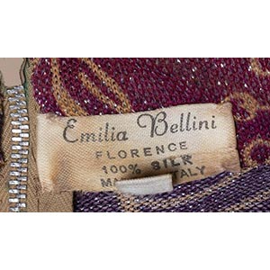 EMILIA BELLINI TWO LUREX DRESSES ... 