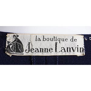 JEANNE LANVIN BOUTIQUE  BLUE WOOL ... 