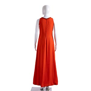 SILK CREPE EVENING DRESS Early 70s ... 