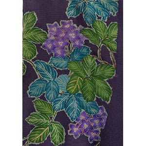 SILK KIMONO 1920/1930 Purple silk ... 