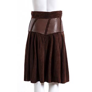 GIANNI VERSACE SUEDE DIVIDED SKIRT ... 