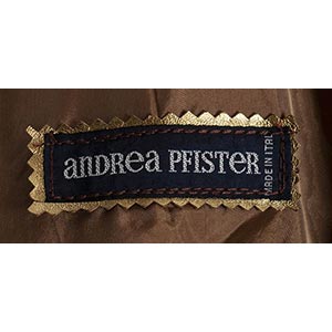 ANDREA PFISTER LEATHER COAT 80s  ... 