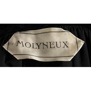 MOLYNEUX EVENING CLOAK30s  Black ... 