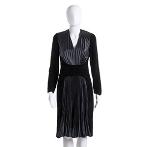MILA SCHON VELVET DRESS Early 90s  Black ... 