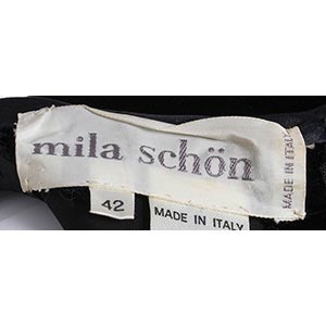 MILA SCHON VELVET DRESS Early 90s  ... 