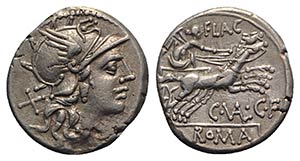 C. Valerius C.f. Flaccus, Rome, 140 BC. AR ... 