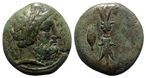 Sicily, Alontion, c. 357-354 BC. Æ (23mm, ... 