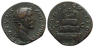 Divus Antoninus Pius (died AD 161). Æ ... 