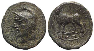 Sicily, Alontion, late 3rd century BC. Æ ... 