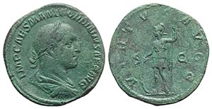 Gordian II (AD 238). Æ Sestertius (31mm, ... 