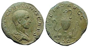Gordian III (Caesar, AD 238). Æ Sestertius ... 
