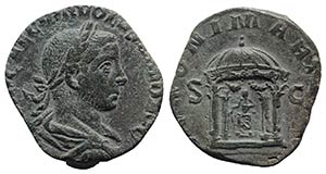 Volusian (251-253). Æ Sestertius (26mm, ... 
