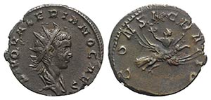 Divus Valerian II (died AD 258). AR ... 