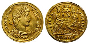 Constantius II (337-361). AV Solidus (21mm, ... 
