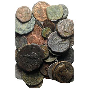 Mixed lot of 50 Greek, Roman, Medieval and ... 