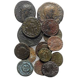 Lot of 15 Roman Imperial Æ coins, including ... 