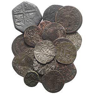 Lot of 21 Medieval-Modern BI and AR coins, ... 
