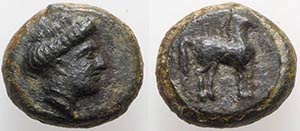 Sicily, Eryx, c. 4th century BC. Æ (9mm, ... 