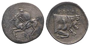 Sicily, Gela, c. 430-425 BC. AR Litra (12mm, ... 