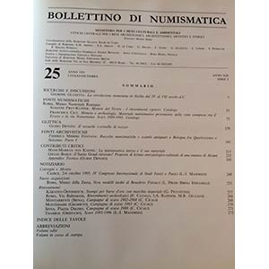Bollettino di Numismatica n 25 ... 