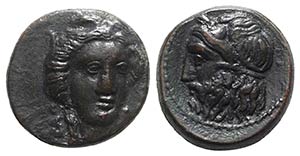 Sicily, Gela, c. 315-310 BC. Æ (12mm, ... 