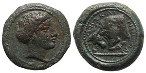 Sicily, Abakainon, c. 339-317 BC. Æ ... 