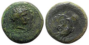 Sicily, Herbessos, 335-325 BC. Æ Drachm ... 