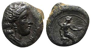 Sicily, Herbita, c. 350 BC. Æ (12.5mm, ... 