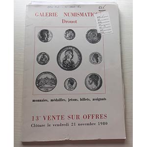 Galerie Numismatique Vente No. 13. 21 ... 