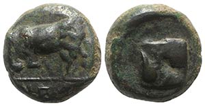 Sicily, Hipana, c. 357-338 BC. Æ Onkia ... 