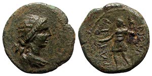 Sicily, Iaitos, c. 2nd century BC. Æ (22mm, ... 
