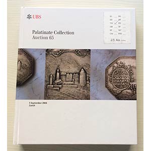 UBS Auction 65 Palatinate Collection. Zurich ... 