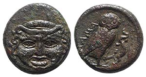 Sicily, Kamarina, c. 420-410 BC. Æ Onkia ... 