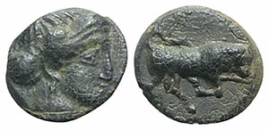 Sicily, Kimissa, c. 317-305 BC. Æ (10mm, ... 
