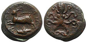 Sicily, Messana, 406-396 BC. Æ Tetras ... 
