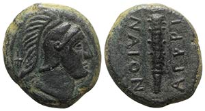 Sicily, Agyrion, c. 317-280 BC. Æ Tetras ... 