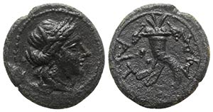 Sicily, Aitna, c. 210-150 BC. Æ Hexas ... 