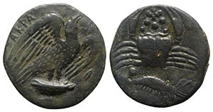Sicily, Akragas, c. 420-406 BC. Æ ... 
