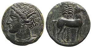 Carthage, c. 400-350 BC. Æ (16mm, 2.86g, ... 
