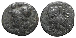 Northern Apulia, Venusia, c. 210-200 BC. Æ ... 